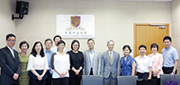 Prof. Isabella Poon (middle), Pro-Vice-Chancellor of CUHK, together with other senior members, meets with delegates from the Finance Commission of Shenzhen Municipality